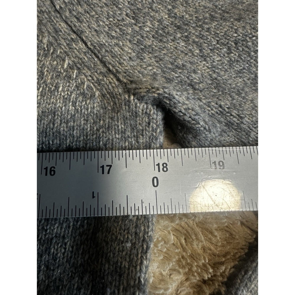 Brooks Brothers Mens XS Gray Fair Isle Border Crewneck Sweater Heathered Knit - Picture 2 of 6